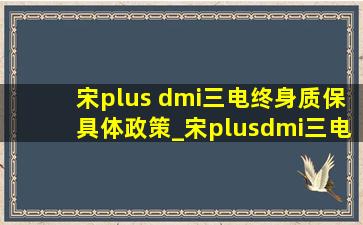 宋plus dmi三电终身质保具体政策_宋plusdmi三电终身质保的条件